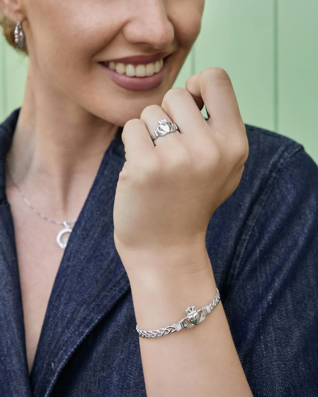 Sterling Silver Claddagh Ring - Image 4
