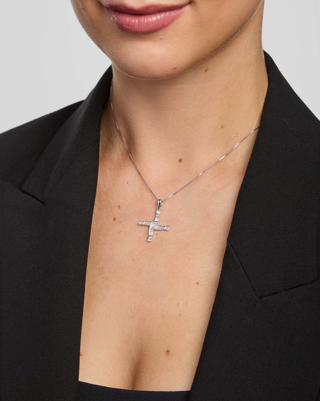 Silver St Brigids Cross Necklace - Image 3