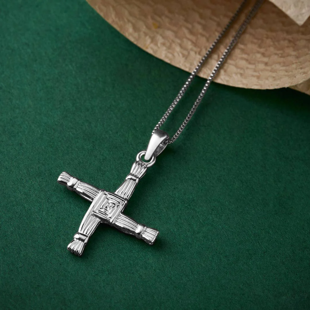 Silver St Brigids Cross Necklace - Image 4